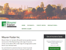 Tablet Screenshot of mourerfoster.com